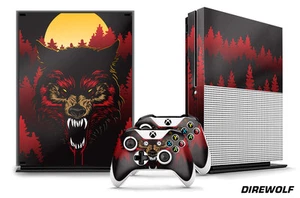 Designer Skin for XBOX ONE S 1S Gaming Console+2 Controller Sticker Decal DIREWF - Picture 1 of 1