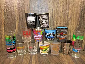 13 Souvenir Variety Schnappgläser Büffel Bill Staaten Cancun Cheers Sammlerstücke - Bild 1 von 16