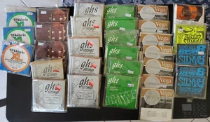 Lot of Vintage Guitar and Banjo Strings Ernie Ball Giannini D'Addario GHS Vega - Picture 1 of 9