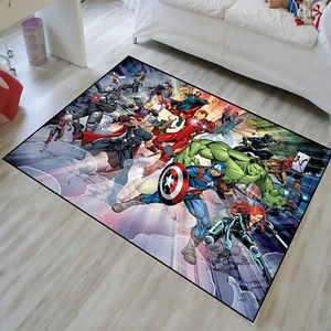 Superhero, Superhero Rug, Super Hero Rug, Hulk Pattern Rug, Spiderman Rug - Picture 1 of 10