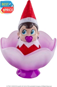 Frost Pips Mini Blüten Elfe Baby Mädchen mit blauen Augen inkl. Frostblumenwiege - Bild 1 von 9