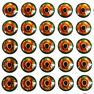200 pcs 4/6/8mm 3D Fishing Lure Eyes Jigs Crafts for Hooks Fly Tying Materials - Picture 1 of 2