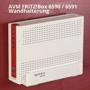 FRITZ!Box 6590 / 6591 / 6690 Cable Wandhalterung - AVM - Router - 2 Wandhaken - Bild 1 von 5