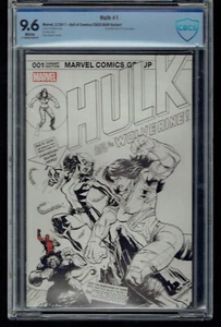 CBCS 9.6 HULK #1 B&W VARIANT ED MCGUINNESS HALLof COMICS - Picture 1 of 1