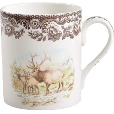 Spode Woodland ELK Coffee Cup Mug - 16 oz - S3422-A21 - New - Image 1 of 3