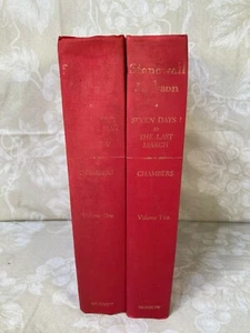 Stonewall Jackson by Chambers 2 Volumes 1959 Water Damage to Hardcovers - Picture 1 of 12