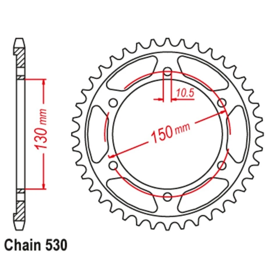 SuperSprox Rear Sprocket 40T for Yamaha GTS1000A 1993-1994 >530 - Imagem 1 de 1