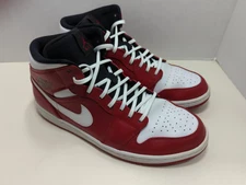 Nike Mens Air Jordan 1 554724-605 Red Basketball Shoes Sneakers Size 11.5