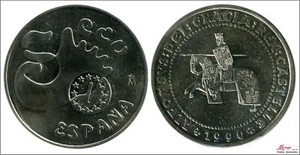 Spain 5 ECU 1990/33,62 Gr. Silver / 1 OZ Silver Pure Proof - Picture 1 of 1