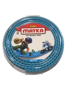 Zuru Maynard Toy Block Tape New Light Blue/Turquoise 2M/6.5 Ft Roll - Picture 1 of 2