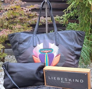 Liebeskind Shopper *Macaque Toyota Ninja Black*+Clutch Rarität inkl. Staubbeutel - Bild 1 von 14