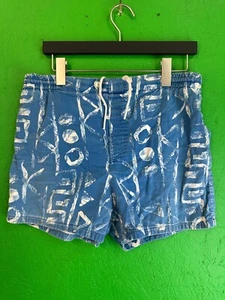 Vintage Men's 50s Jantzen Swim Trunks Swimsuit Zip Front Tropical Tiki Size M - Picture 1 of 10