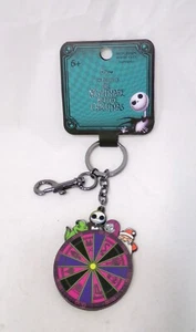 Loungefly Disney Nightmare Before Christmas Spinning Wheel Enamel Keychain - Picture 1 of 2