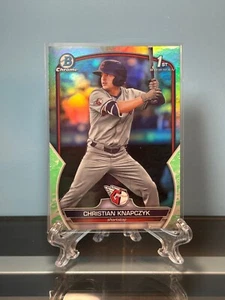 2023 Bowman Draft 1st CHRISTIAN KNAPCZYK Lunar Glow Refractor BDC-180 Guardians - Picture 1 of 3