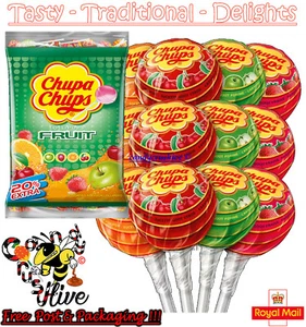 Chupa Chups Assorted Fruit Flavour Lollipops Fruit Lollipops - Standard Size - Picture 1 of 1