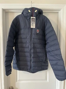 New - Fjallraven Men's Expedition Pack Down Hoodie Jacket - Large - Navy blue - Picture 1 of 7