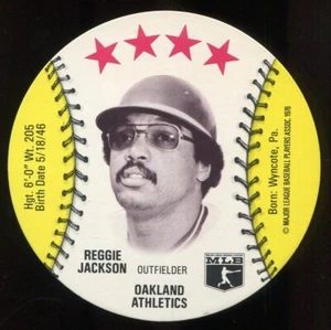 1976 Isaly's/Sweet William Disc - Reggie Jackson Oakland Athletics - Picture 1 of 4