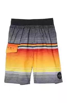 Bañador corto Rip Curl de 5 tablas para niños forrado de malla fadeaway volea naranja gris Foto 1 de 2