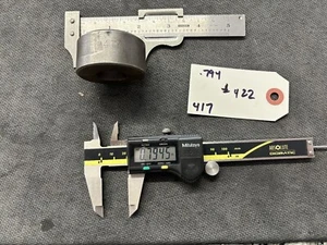 ROUND PUNCH Die ROPER WHITNEY DIACRO DI-ACRO CLEVELAND PRESS SIZE  .794 #422 - Picture 1 of 2