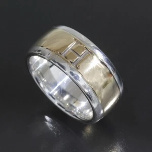 HERMES H Logo Ring US4,2,5 18K YG Silber925 Sonderpreis mit Box E1736 - Bild 1 von 6