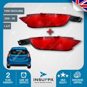 Juego de reflectores de parachoques trasero para Ford Fiesta MK6 C Max (2009 - 2014) L&R -2 piezas - Imagen 1 de 12