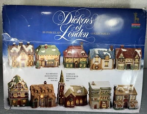 10 mini casas coleccionables de porcelana Dickens of London de colección 1991 - Imagen 1 de 11