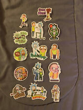 Lot of 14 RICK and MORTY 1" to 3" Stickers Fast! FREE SHIP! Pickle 