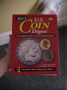 2013 U. S. COIN DIGEST, 11th EDITION;  RED COVER HIDDEN SPIRAL; EX-LIBRARY - Picture 1 of 4