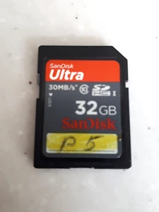 Carte mémoire SD SanDisk Ultra SDHC 32 Go classe 10 30 Mo/s - TESTÉE - Photo 1 sur 2