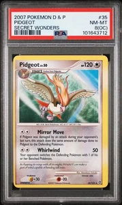 Pidgeot 35/132 Secret Wonders PSA 8 OC ⚫ Descentrado Punto Negro Error - Imagen 1 de 2