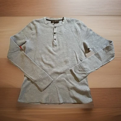Rag & Bone Merino Wool Blend Henley Sweater Men’s Large Long Sleeve Pullover - Image 1 of 4