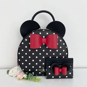 NUEVO CON ETIQUETAS Disney X Kate Spade Minnie Mouse Bandolera Bolso y Tarjetero Set Nuevo - Imagen 1 de 12