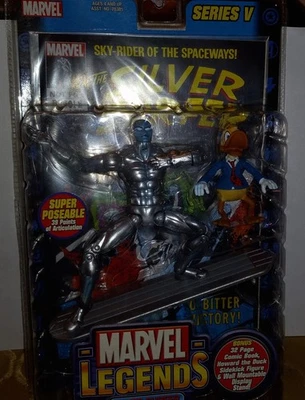 2003 复古玩具 Biz 漫威传奇系列 5 银冲浪者带 Howard the Duck 全新 — 第 1/2 张图片