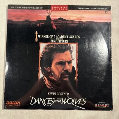 Dances With Wolves Laserdisc Kevin Costner 1990 Best Picture - Brand New Sealed - Image 1 of 4