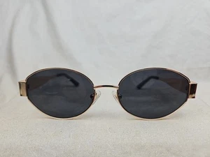Sojos Sunglasses Gold And Black Frame With Oval Smoke Lenses SJ1217 55-19-145 - Picture 1 of 9