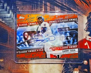 2025 Topps All-Star Game - Classic Swings Auto #CSA-SS Sammy Sosa Orange 11/25 - Picture 1 of 3