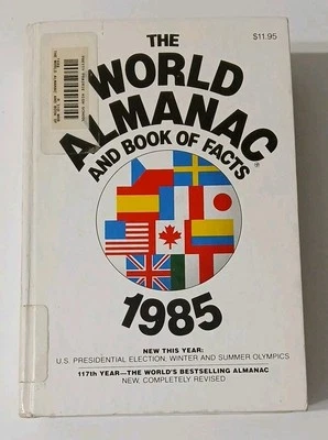 THE WORLD ALMANAC AND BOOK OF FACTS 1985 Pub HARDCOVER - Image 1 of 4