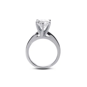 1/3 kt H VS2 runder natürlicher zertifizierter Diamant 14 kt Gold Solitär Verlobungsring - Bild 1 von 7