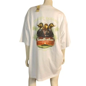 new TOMMY BAHAMA T-shirt/Tee, XXL, White,Good Feathas Movie Parody, Short sleeve - Picture 1 of 9