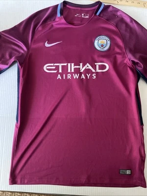Nike Manchester City Etihad Airways Jersey Sterling Men’s XL Away 2017-18 Shirt - Image 1 of 4