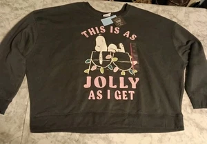 Neu Grayson Threads Damen Peanut Sweatshirt Gr. XXL Neu mit Etikett grau Jolly Snoopy... - Bild 1 von 9