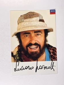 Luciano Pavarotti signierte Fotos Original Autogramm Decca Promotion - Bild 1 von 12