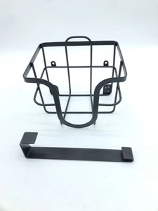 XILIMEN tabla de planchar soporte de pared, ahorro de espacio, montaje en puerta/pared, negro - Imagen 1 de 5
