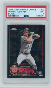 2023 Topps Chrome Update Sapphire Dominic Fletcher Black RC Refractor 1/10 PSA 9 - Picture 1 of 2