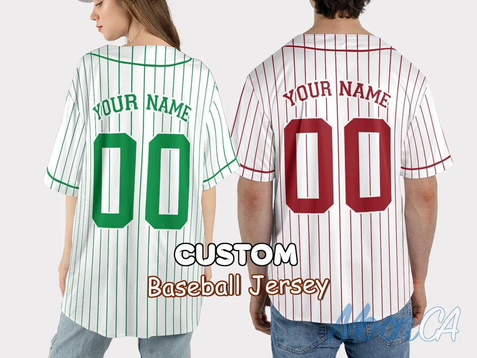 Personalized Name Team, Custom Number Baseball Team Jersey, Baseball Jersey For