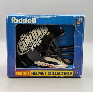 Neu 1998 Riddell NFL GameDay 2000 Micro 6" schwarz Football Helm - Bild 1 von 5