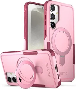 For Samsung Galaxy S24 Plus Case Poetic Built-in Magnetic Ring Stand Slim Cover - Picture 1 of 6