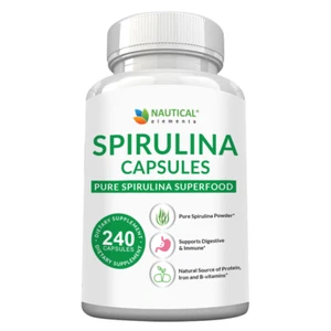 Spirulina Capsules Organic - Highest Quality of Blue Green Algae - Picture 1 of 9