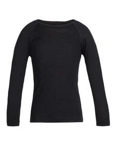 Icebreaker Kids Merino 200 Oasis Long Sleeve Crewe Thermal Tops - Picture 1 of 4