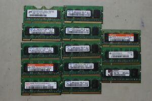 LOT of FOUR (4) - 256MB DDR2 SoDIMMs